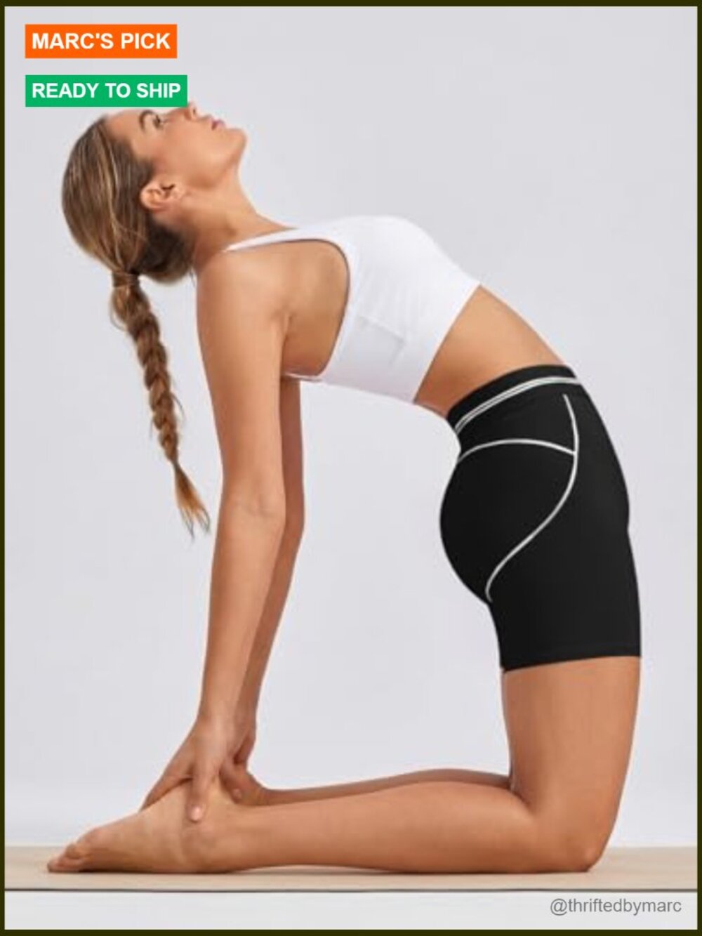 Buttery Soft High Waisted Biker Shorts 6" - Workout Yoga Gym Athletic - Picture 4 of 7